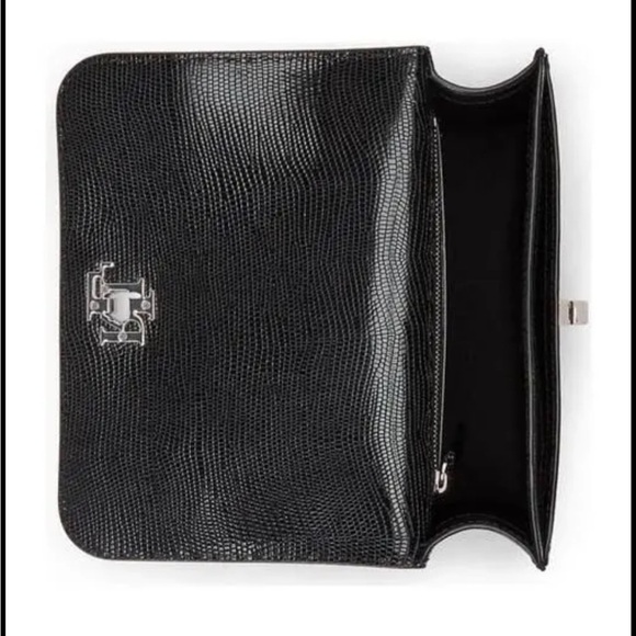 👜 NWT 100% Authentic Ralph Lauren Lizard-Embossed Sophee Leather Bag - Picture 11 of 14